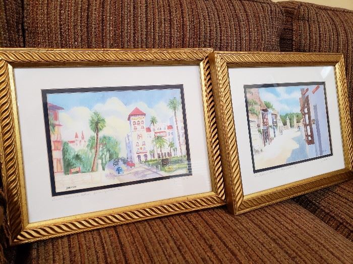 St Augustine signed art by Jane Cole