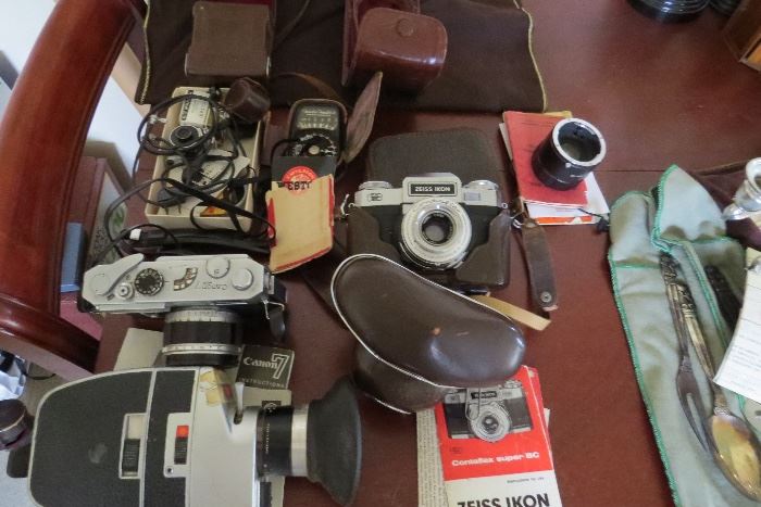 Super 8mm cameras and other camera items