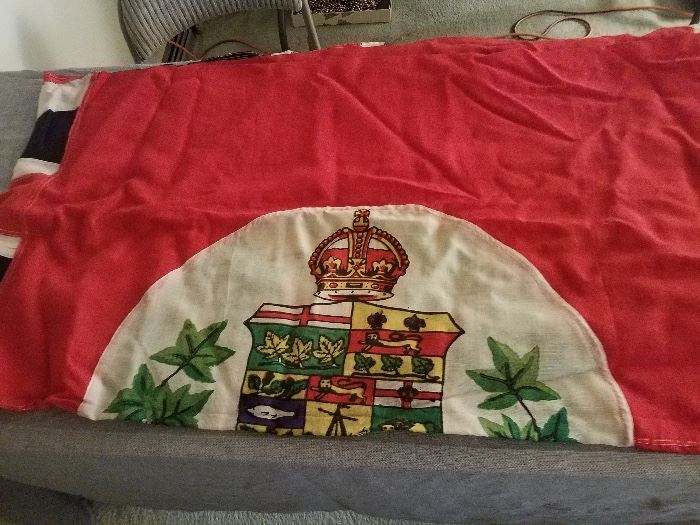 Victorian era Red Ensign parade flag of the Dominion of Canada