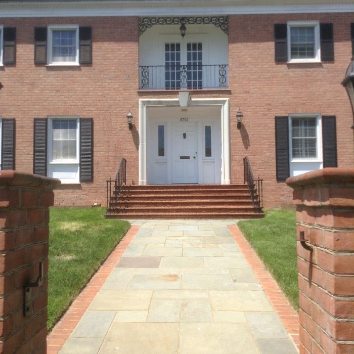 Brick , Iron Wrought Fence, Pavers Black Shutters, For Sale