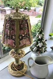 antique iron lamp