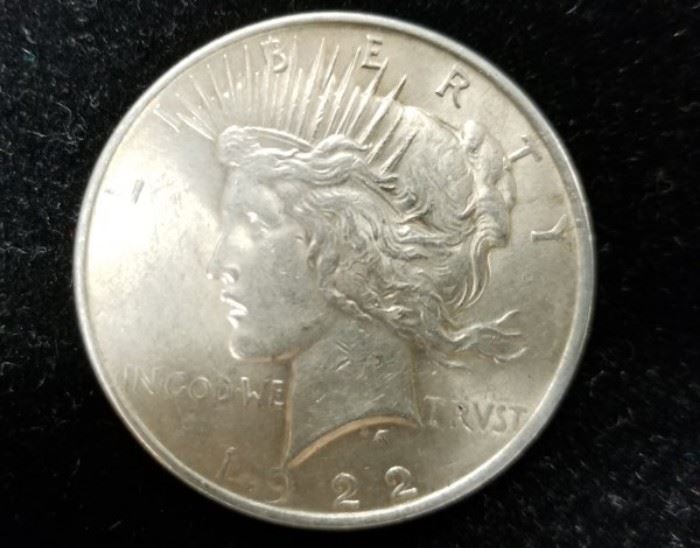 Silver peace dollars