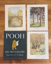 Eight prints "Pooh, His Art Gallery"