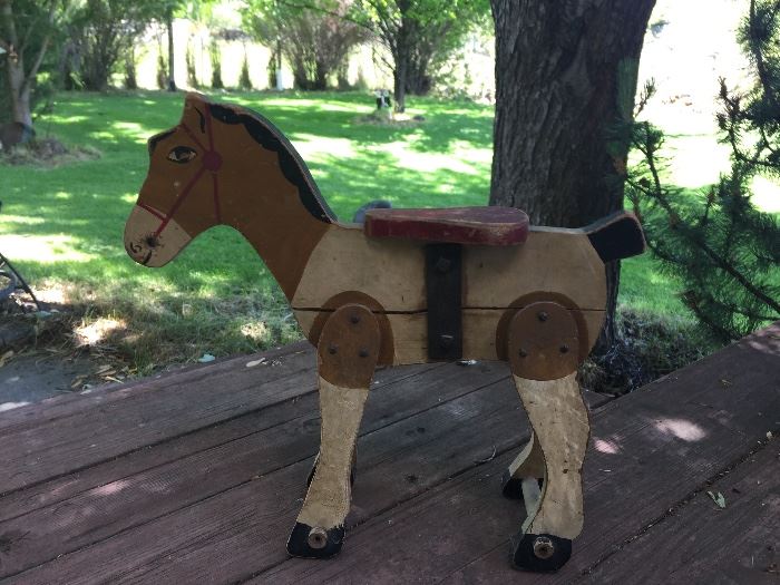 Cute little wooden horse