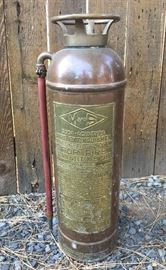Vintage Brass Fire Extinquisher