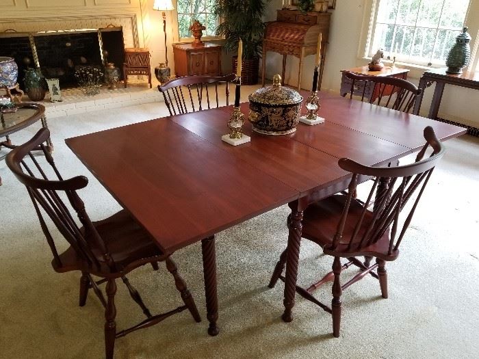 Pennsylvania House chairs and table