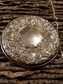 Towle Sterling Silver Repousse Mirror