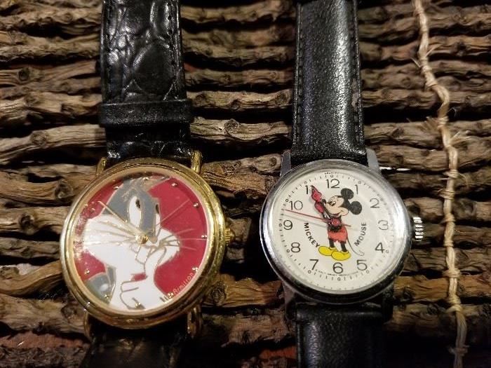 Bugs Bunny Warner Brothers watch
Mickey Mouse Disney Bradley red hands watch