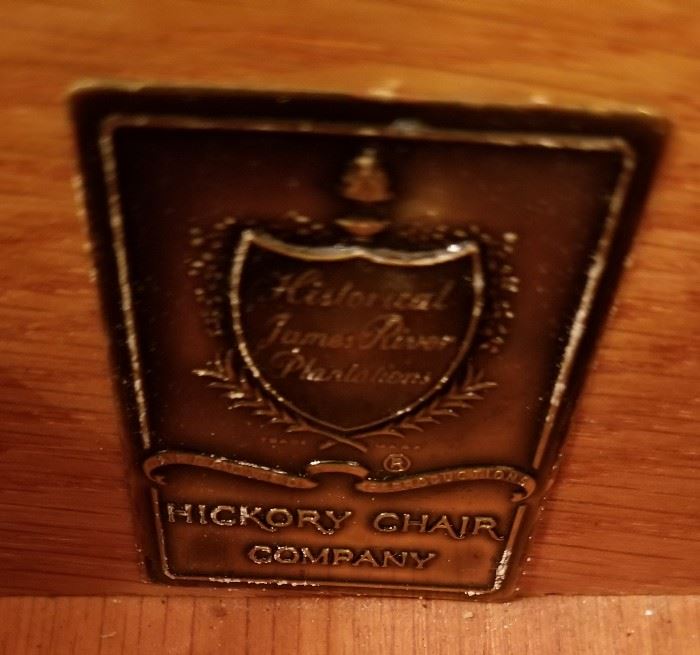 Historical James River Plantation Hickory Chair Company 