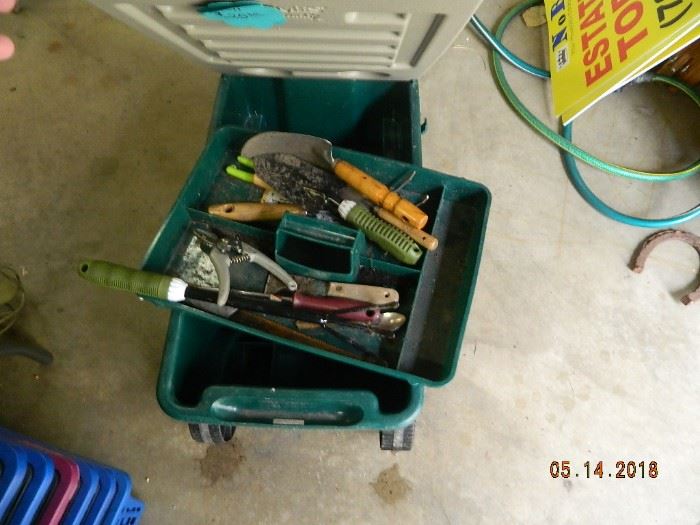 outdoor tools and cart