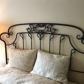 Wrought iron queen size bed