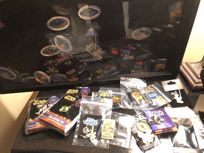 Star Wars and other Disney collectible pins