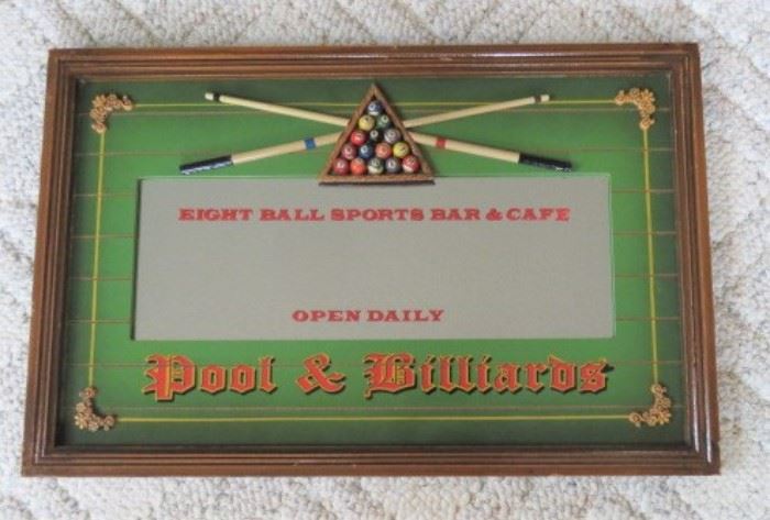 Pool & Billiards Wall Mirror