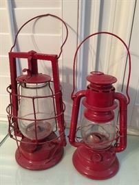 two kerosene lanterns
