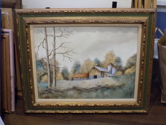 One of many original framed paintings