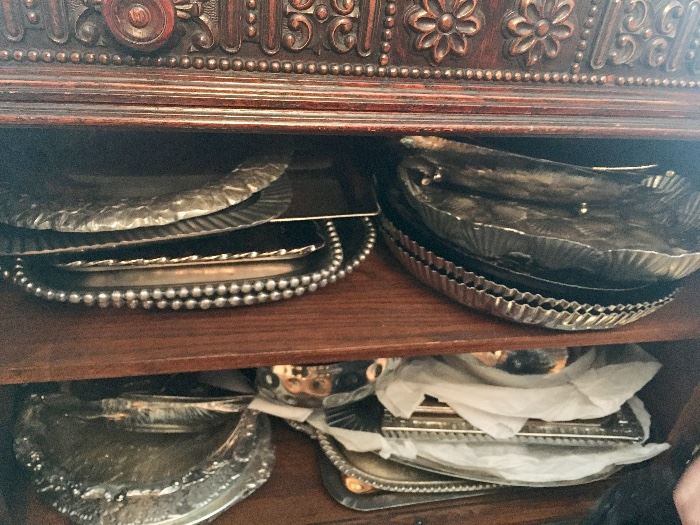 Lots of sterling & silver plate pieces 
