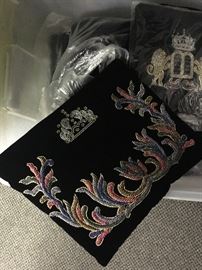 Hand embroidered velvet Tallis bags
