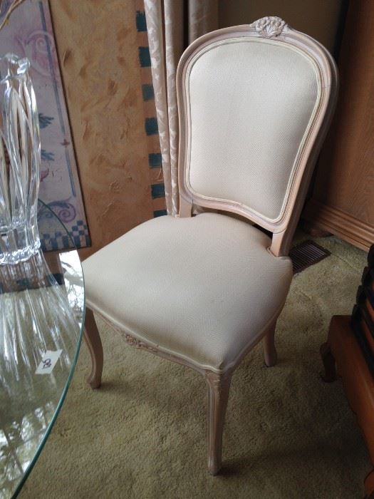 BUY IT NOW--French Provincial side chairs--4 available--$60 each--sophia.dubrul@gmail.com
