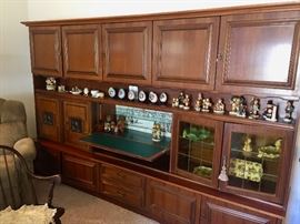 1970s German Shrunk (Teak)  - Wall Unit 96" wide by 76" high by 18" deep