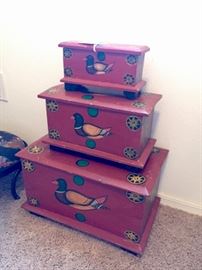 Vintage Mallard Stacking Boxes