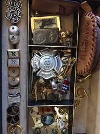 Vintage Cuff Links, many Fire Dept. related