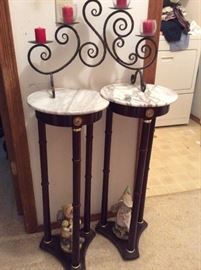 Marble Plant Stands