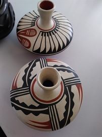 Native American style pottery.