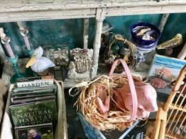 Books, seaside decor