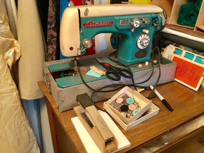 Vintage Gimbels sewing machine