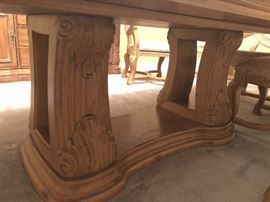 Base of Bernhardt Dining Table 
