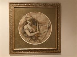 Art by A. Sikora with Custom Frame 