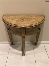 Designer Painted Half Chest with 2 side drawers 