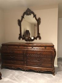 Orleans furniture dresser and mirror