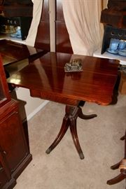 Mahogany Flip Top Game Table