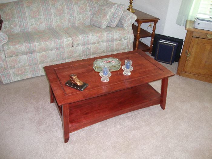 all wood coffee table