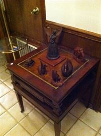 End table, table lamp