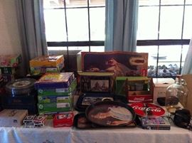 Games, puzzles, Coke