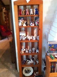 Cow pitcher collection, shelf