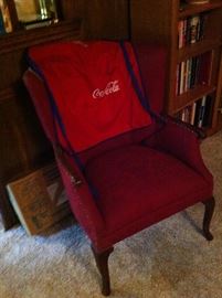 Chair, Coke apron