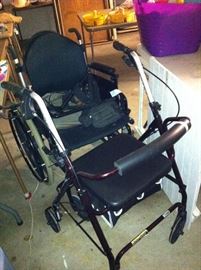 Wheelchair, walker