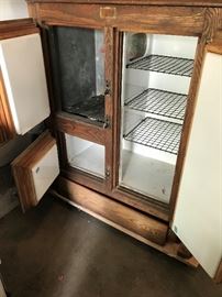 Antique Wooden Ice Box