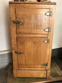 Antique Wooden Ice Box