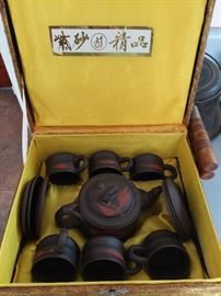 The family travelled frequently to china.  Here's a sample. Tea set. 