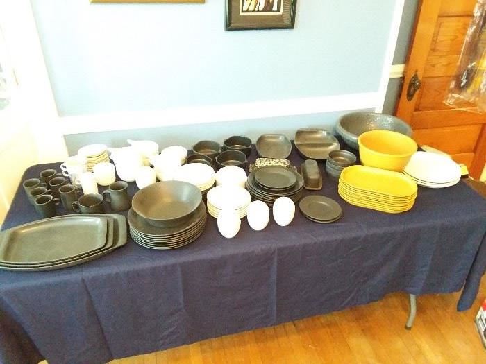 Huge array of Bennington Pottery from Vermont. 