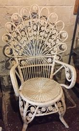 Wicker Peacock Chair.
