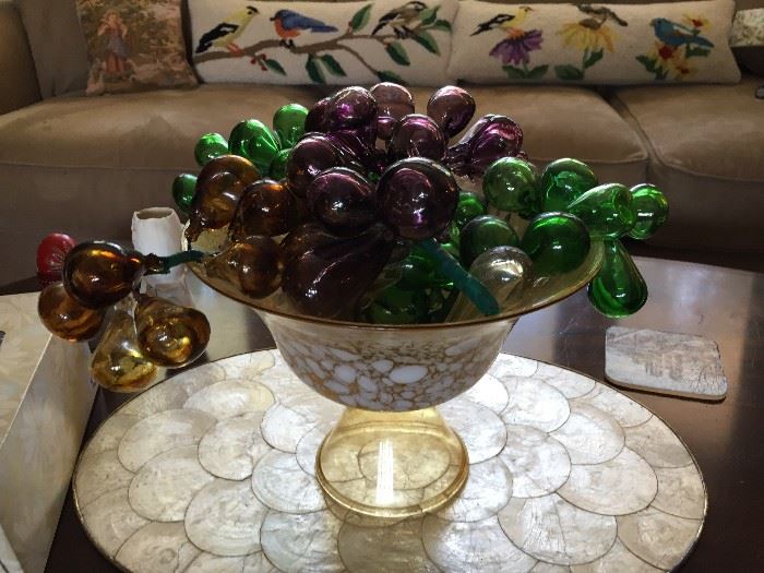 Bowl with Glass Fruit.