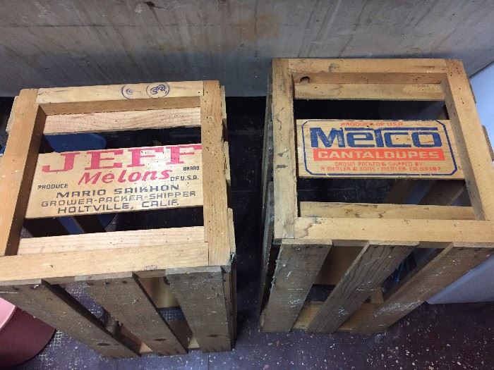 Vintage crates.