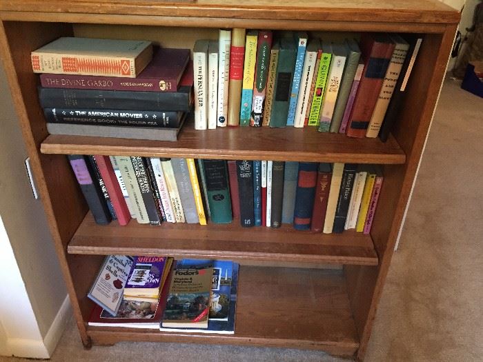 Small Bookshelf and books.