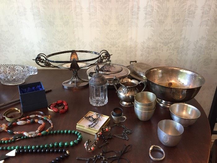 Jewelry and Silverplate.