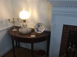 Cut Glass “Gone With the Wind” Style Lamp